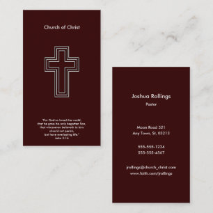 Kristen för John 3:16 % pipe% Visitkort