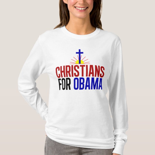 Kristen för Obama Tee (Framsida)