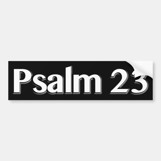 Kristen för Psalm 23 Bildekal (Framsidan)