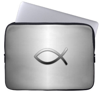 Kristen för signalljuset för Ichthys Jesus Laptop Sleeve