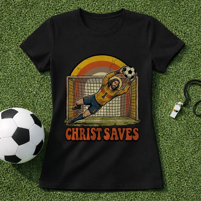 Kristen Fotboll Tro Målvakt T Shirt (Skapare uppladdad)