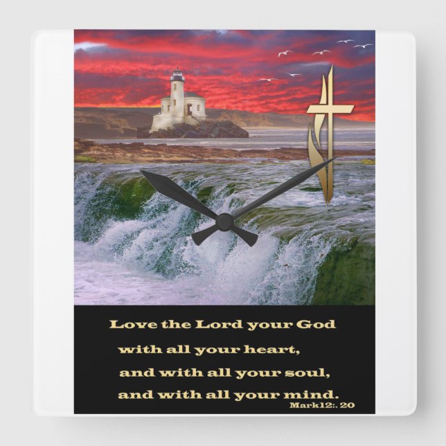 kristen fyrkantig klocka (Framsida)