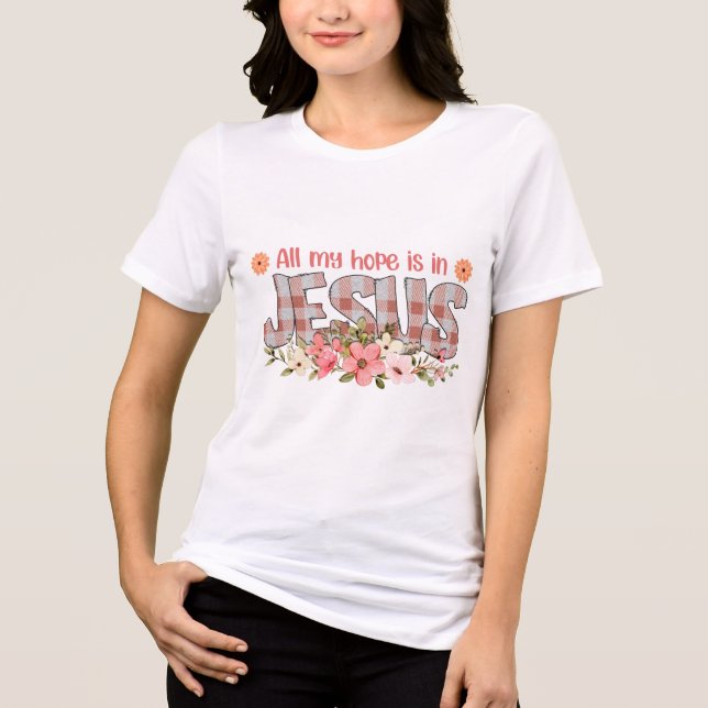 Kristen Gud Anpassad Jesus T Shirt (Framsida)