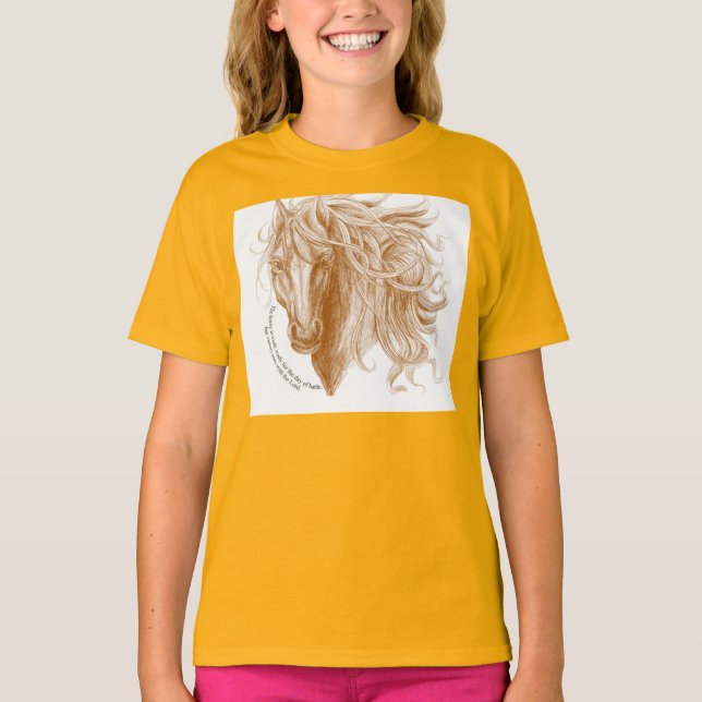 Kristen hästT-tröja T Shirt (Framsida)