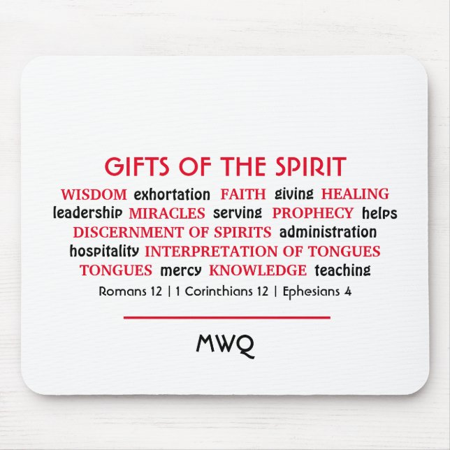kristen | HELIGA SPIRIT GIFTS | Monogramskript Musmatta (Framsidan)