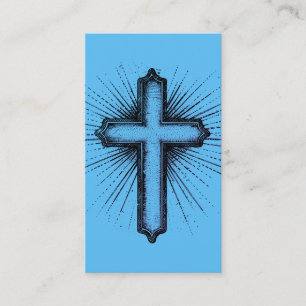 Kristen Inspirerande Bibel Religiöst Kors Visitkort
