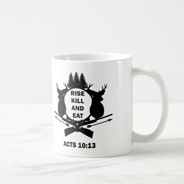 Kristen jägare Jagar Apostlagärningarna 10:13 Stig Kaffemugg (Höger)