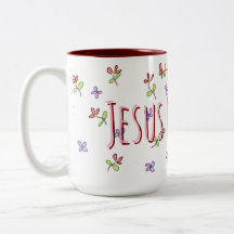 Kristen Jesus Älskar Mig Feminina Blommiga 