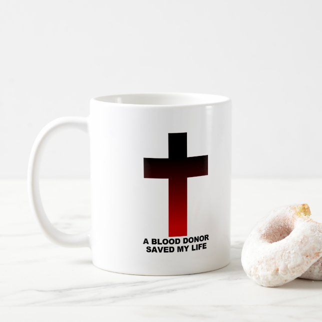 Kristen Jesus Blodgivare Räddade Mitt Liv Kaffemugg (Med munk)