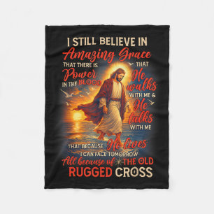 Kristen Jesus Gud Älskare Jag Tror Fortfarande Fan Fleecefilt