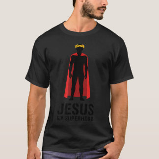 Kristen Jesus Min Superhjälte Jesus Superhjälte T Shirt