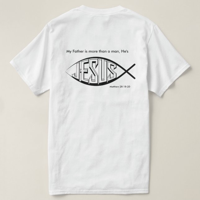 Kristen Jesus T-shirt (Design baksida)