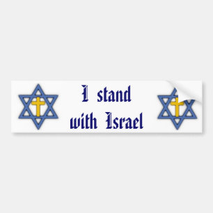 Kristen judisk service för Israel Bildekal