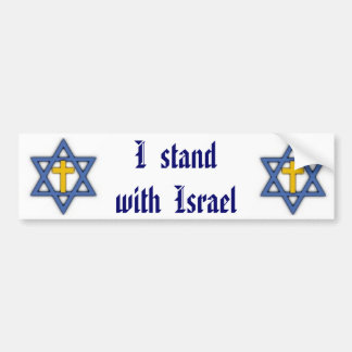 Kristen judisk service för Israel Bildekal