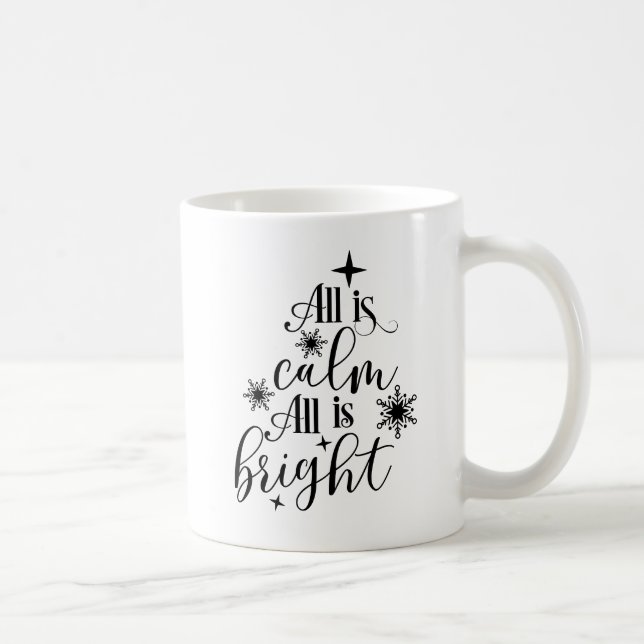 Kristen jul Allt är lugnt Allt är ljust Kaffemugg (Höger)
