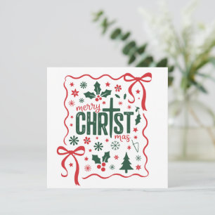 Kristen julkorssymbol Jesus Kristus Tro Julkort