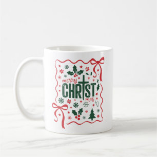 Kristen julkorssymbol Jesus Kristus Tro Kaffemugg