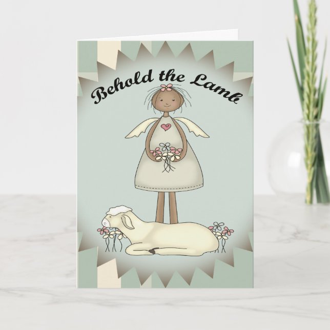 Kristen julkort helgkort (Framsida)