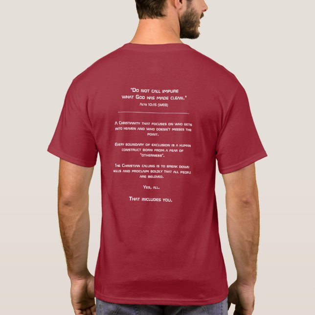 Kristen kallelse T-shirt (RRR-logotyp) (Baksida)