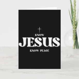 Kristen Känner Jesus Känner Fred Religion Gud Bibe Kort