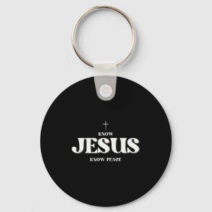 Kristen Känner Jesus Känner Fred Religion Gud Bibe Nyckelring