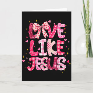 Kristen kärlek som Jesus Alla hjärtans dag religiö Kort
