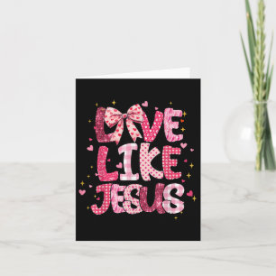 Kristen kärlek som Jesus Alla hjärtans dag religiö Kort