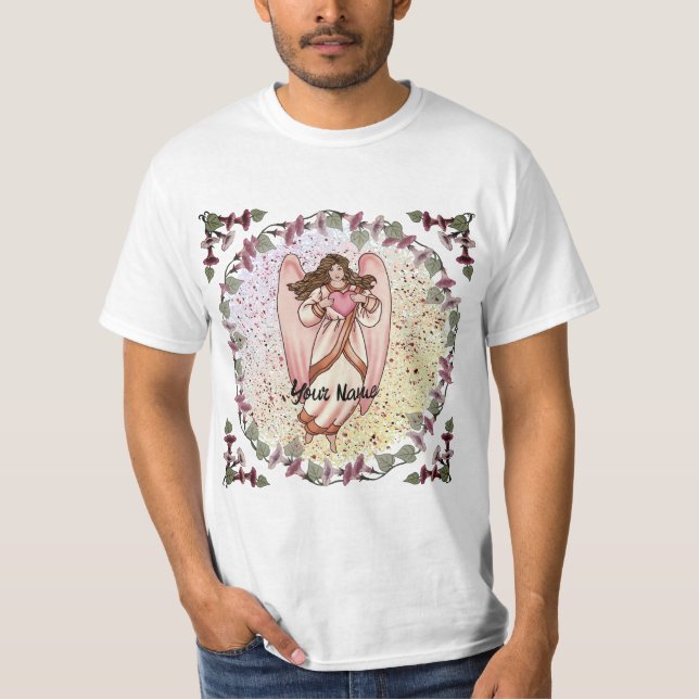 Kristen kärleksängel  t shirt (Framsida)