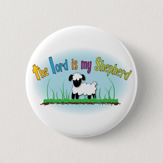 Kristen knäppas - lorden är min herde knapp (Framsida)