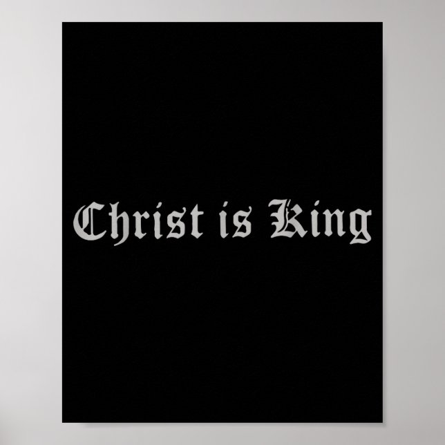 Kristen kristendom Kristus Är Kung Jesus Katolsk Poster (Framsidan)