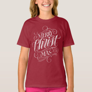 Kristen Kristus Jul Svart tavla Bokstavering T Shirt