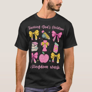 Kristen lärare som undervisar Guds barn är kungadö T Shirt