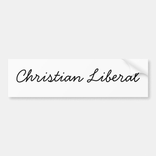 Kristen liberal person bildekal (Framsidan)