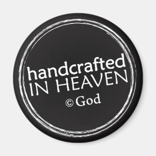 Kristen magnet: Handcrafted i himmel Magnet