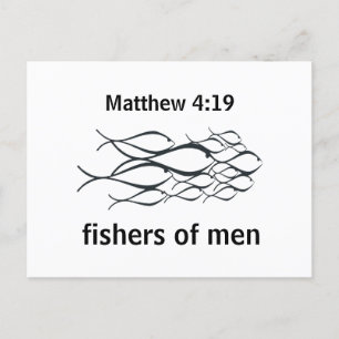 Kristen Matteus 4:19 Vykort
