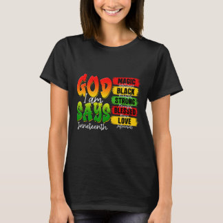 Kristen Melanin Svart Historia Gud Säger Att Jag Ä T Shirt