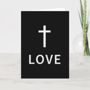 Kristen Minimal Kors Kärlek Subtil Religiös Läge Kort