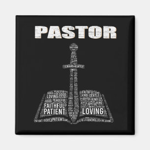 Kristen minister Word Cloud kyrka pastor Apprec Magnet
