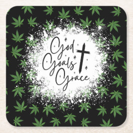 Kristen motivationsskrift i grönt underlägg papper kvadrat