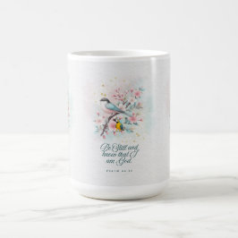 Kristen mugg | ”Vila” Blomsterlig skrift