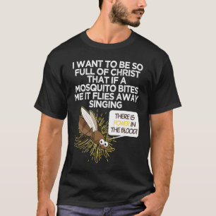 Kristen mygg-gap skämt religiös kristen t shirt