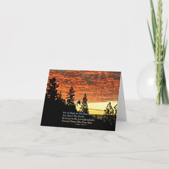 Kristen Notecards bibelVerse Creationarts Kort (Framsida)