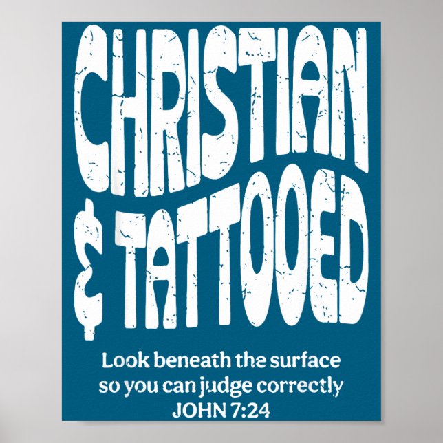 Kristen Och Tatuerad  Poster (Framsidan)