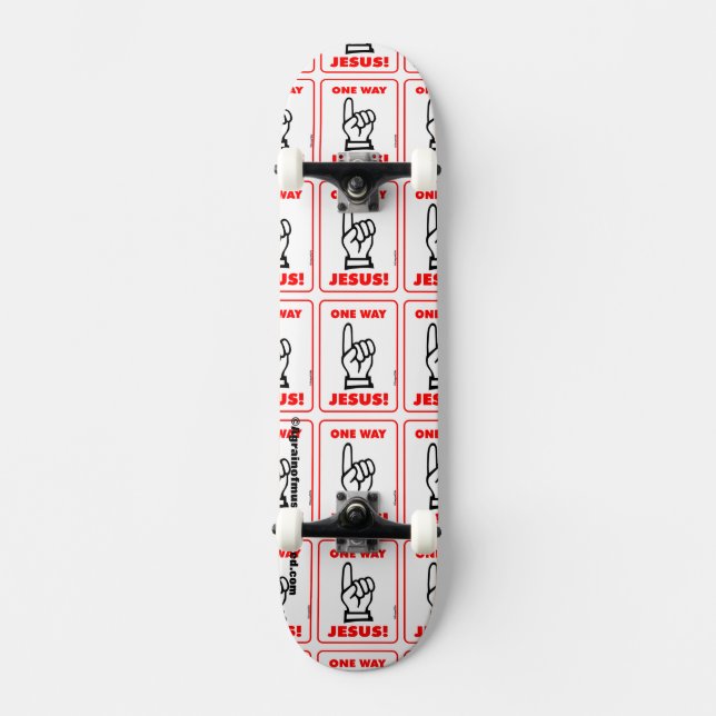 Kristen Old School Skateboard Bräda 18 Cm (Framsida)