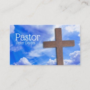 Kristen pastor, visitkort
