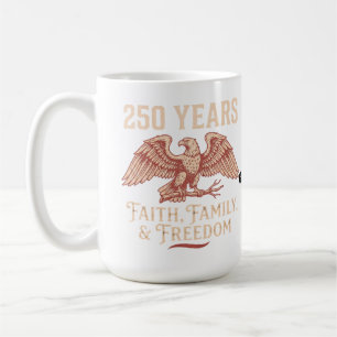 Kristen patriot 2026 Jubileum Tro Familj Kaffemugg