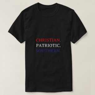 Kristen. Patriotisk. Södra. T Shirt