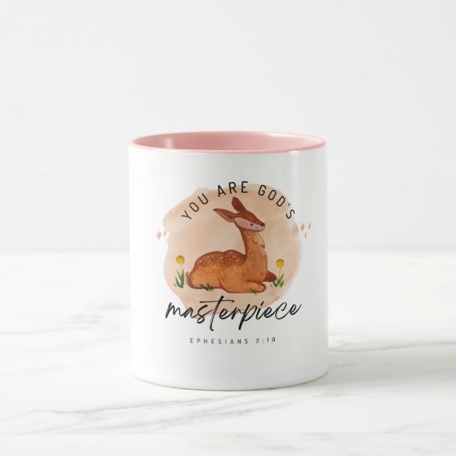 Kristen presentmugg | Du är Guds mästerverk |  Mugg (Center)