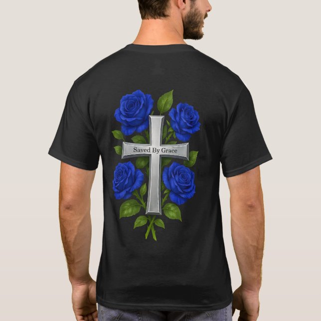 Kristen Räddad Genom Nåde T Shirt (Baksida)