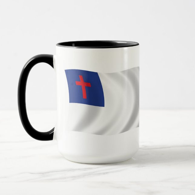 Kristen religion flagga mugg (Vänster)